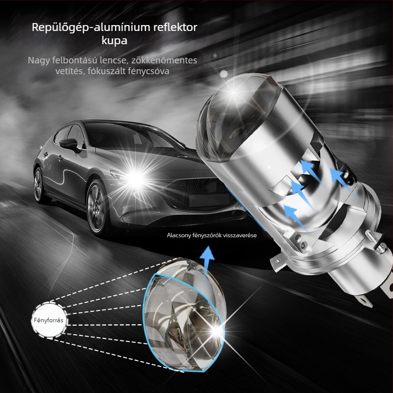 HAIZG LED autófényszóró U2 mátrix kettős fénylencsével, 90W, 9-48V, 28000 lm, IP67, 50000 h