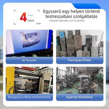 LED járműfényszóró, négy szem, 80W, 12V, 6000lm, 6000K, repülőgép-alumínium