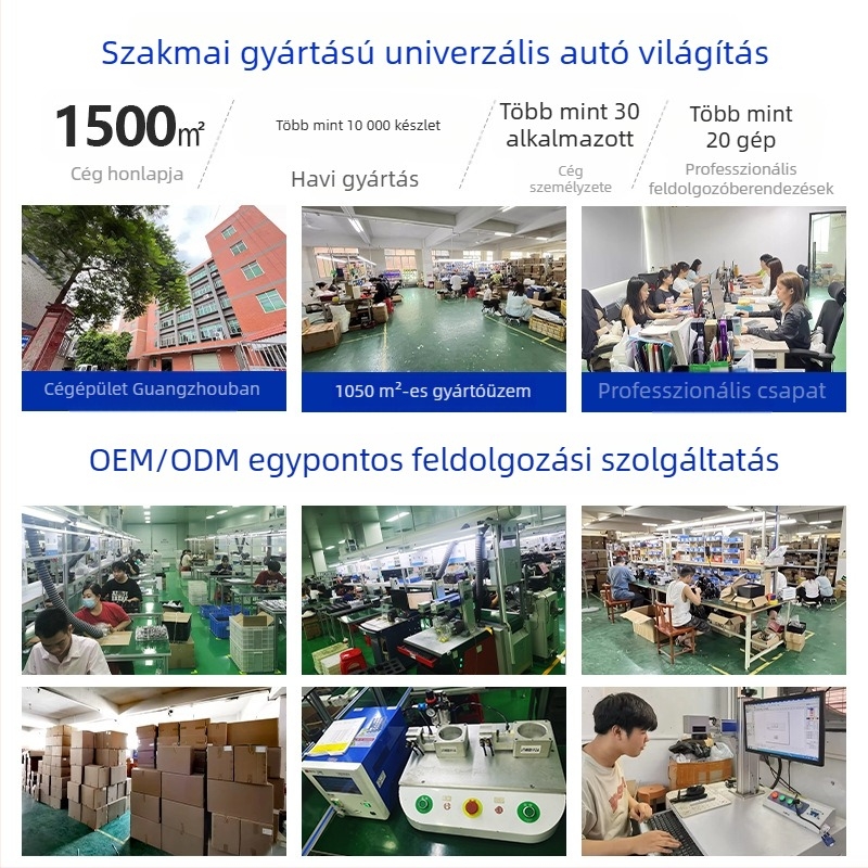 LED járműfényszóró, négy szem, 80W, 12V, 6000lm, 6000K, repülőgép-alumínium