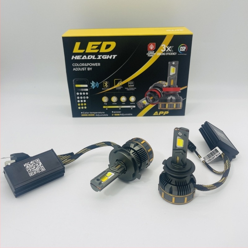 LED autófényszóró, modell R14, 80–100W, 12000 lm, IP68, 13,5V