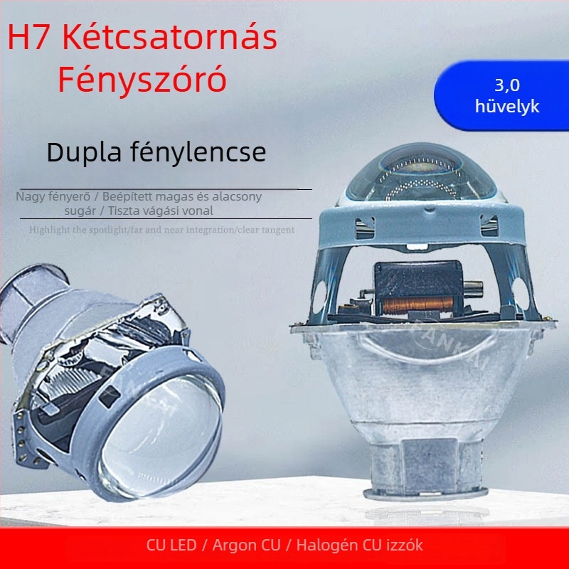 Autó fényszóró H7 Sea 5 bifokális lencse, 55W, 12V, 3500LM, HID LED, IP68