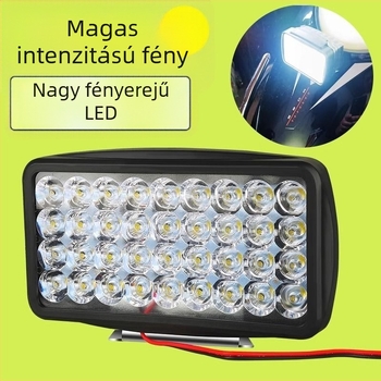 Motorkerékpár előtti LED lámpa külső lencsével, elektromos triciklihez, 12V, 80A