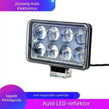 Autó LED reflektor, 24W, univerzális 12–80V, fényáram 3000 lm, LED 3030, alumíniumötvözet + akril lencse