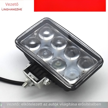 Autó LED reflektor, 24W, univerzális 12–80V, fényáram 3000 lm, LED 3030, alumíniumötvözet + akril lencse