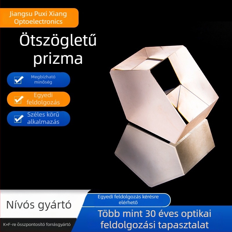 1/10λ pentagonális prizma 632,8 nm-en, AR bevonattal spektrális diszperzióhoz