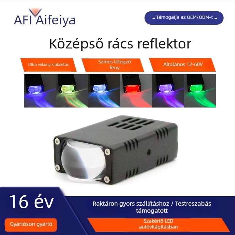 Autó elsőrács világítása - ultra vékony mátrix lézer LED spotlámpa, off-road és motorkerékpárok számára, 35W, 4000 lm, IP67
