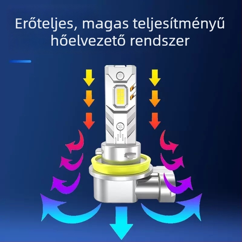Z6 1:1 integrált LED első lámpa H4/H11/H7 – plug-in, 12–24V, 60W, 6000K