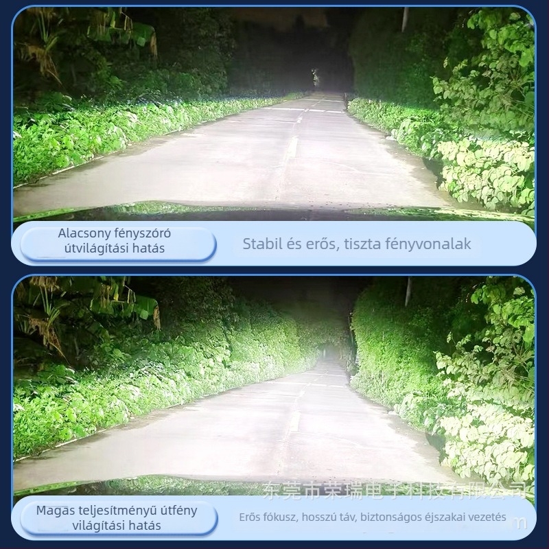 LED autó fényszóró H7 Q70, 75W, 12V, IP68, 50000 óra élettartam