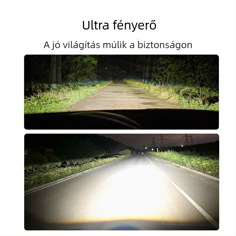 LED fényszóró autóhoz és motorkerékpárhoz, M6-H4, 45W, DC9-60V, IP67, 30000h, univerzális