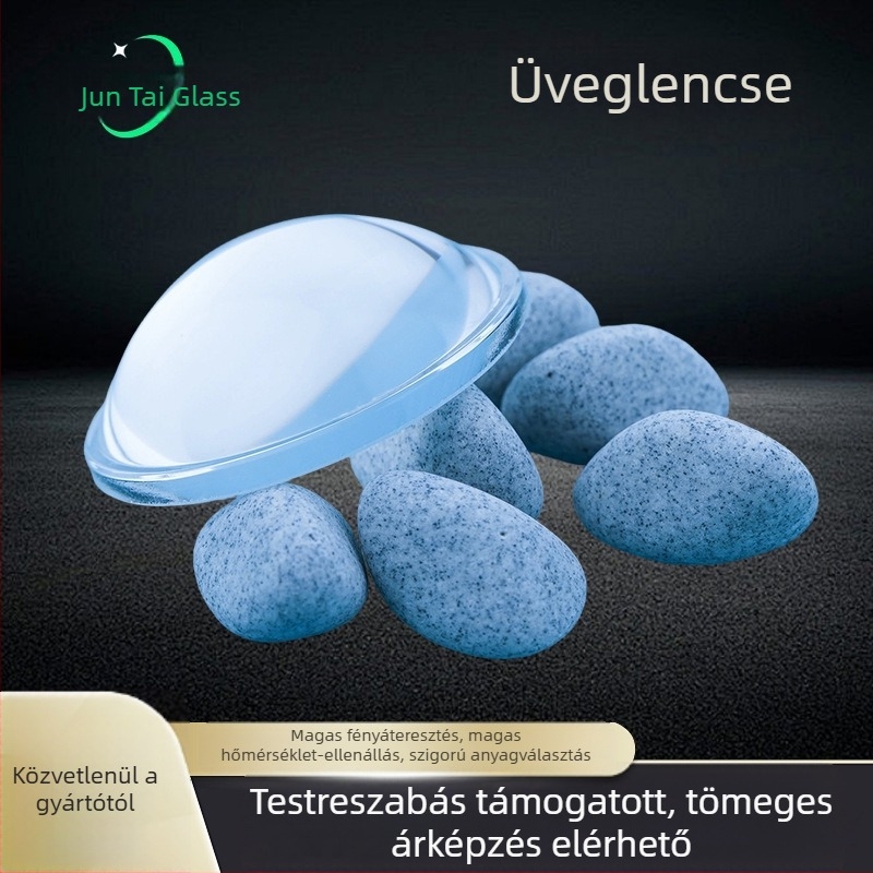 Optikai üveg plano-konvex lencse elemlámpához, vetítéshez és LED modulhoz állítható fókusz