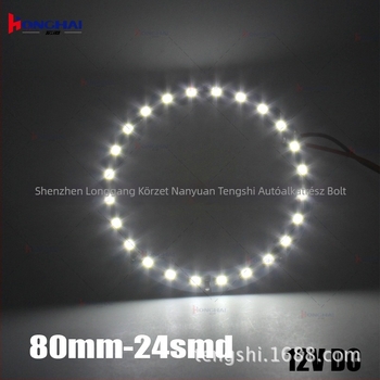 LED Angyalszem lámpa gyűrű, 24SMD 1210, 12V, 2.5W, 850lm, 50 000 óra