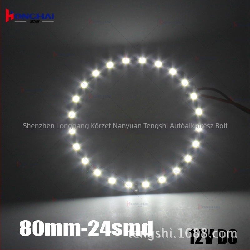 LED Angyalszem lámpa gyűrű, 24SMD 1210, 12V, 2.5W, 850lm, 50 000 óra
