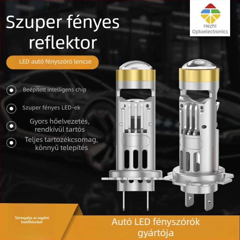 LED autófényszóró Y9 MT H7 Direct Plug-in, Átlátszó lencse, LED, 3000 lm, 13V DC (Modell: Y9 MT H7; Lencse: Átlátszó; Fényforrás: LED; Fényáram: 3000 lm; Feszültség: 13V DC)