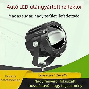 Autó LÁZER spotlámpa nagy lencsével - 65W, 12-24V, IP67, 9653 lm, Taihongrui-laser cannon P20