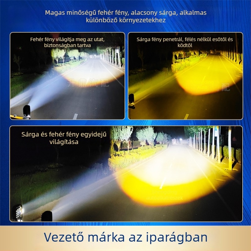Autó LÁZER spotlámpa nagy lencsével - 65W, 12-24V, IP67, 9653 lm, Taihongrui-laser cannon P20