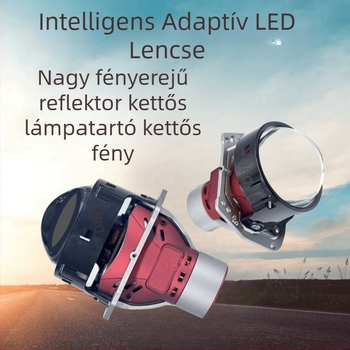 Fejlesztett intelligens adaptív fényszórólencse kormányzás-segéddel és LED-duálfénnyel