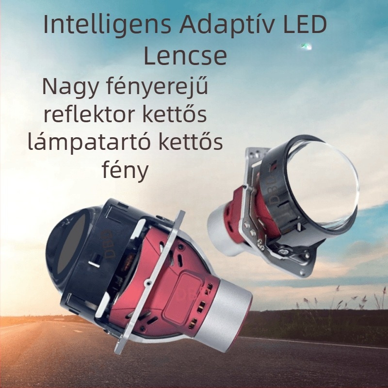 Fejlesztett intelligens adaptív fényszórólencse kormányzás-segéddel és LED-duálfénnyel