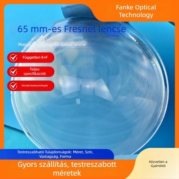 Fresnel lencse fókuszhoz – sík Fresnel lencse lézeres vágással, márka Fanco