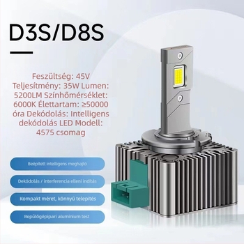 Autó LED fényszóró 50W, 12V, 8000 lm, IP67, 10000 óra