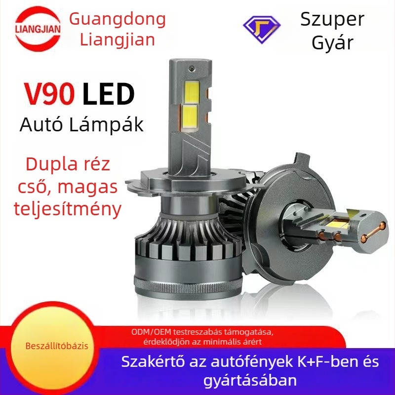 190W LED autófényszóró spotlencsével, 9-60V, 17000 lm, IP68, élettartam 50000 óra