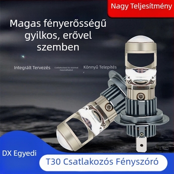 Dixiang T30 LED elsőfényszóró fisheye lencsével - Plug-In, 60W, 9-36V, CSP3570, 5000-8000lm, IP68