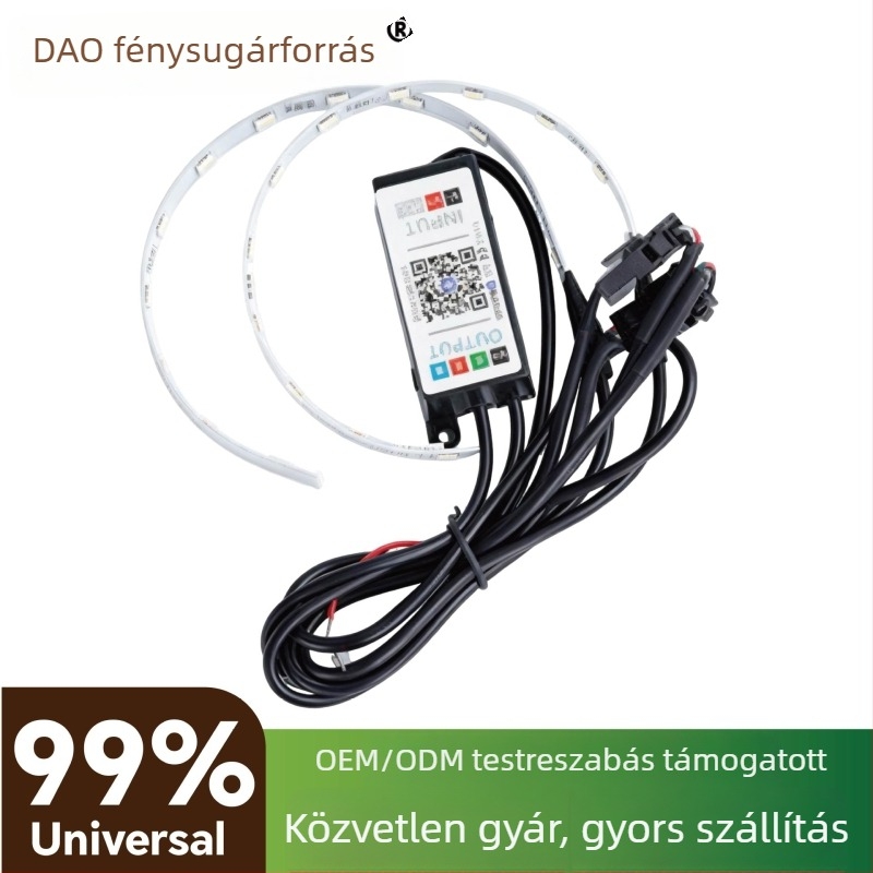 LED autóvilágítás APP Colorful 360 Demon Eye Drag Two, 12V, 20W, 5000LM, IP68, 30000h