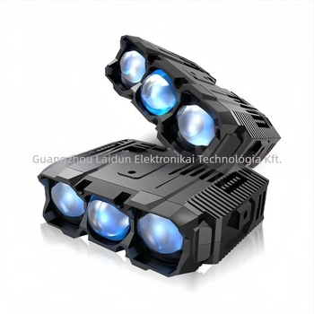 Háromlencsés LED spotlámpa – sárga-fehér, autók, motorok és elektromos járművekhez | 120W, 12V, 12000lm, IP68, 1000m hatótáv