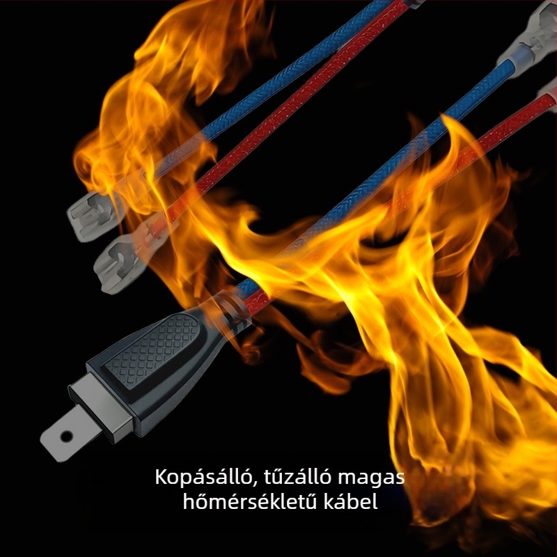 H1 izzó adapter kábel LED/Xenon lencse módosításhoz, magas hőmérsékletű tűzálló kábel, 1–2 csatlakozás