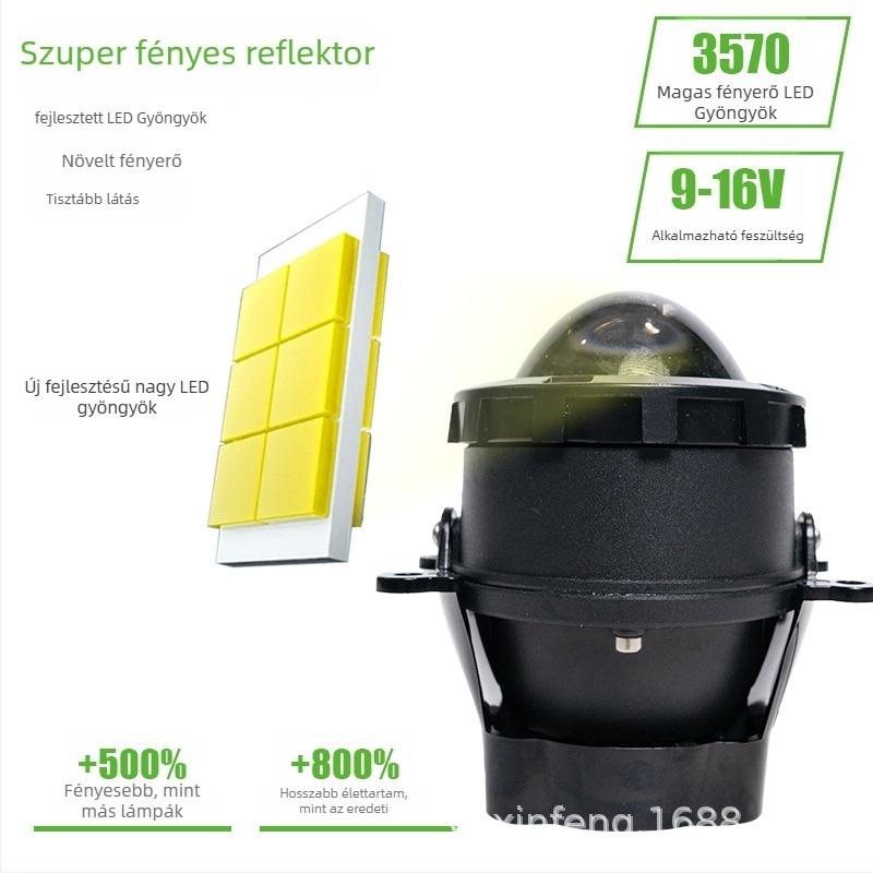 Köd lámpa lencse T3f - 45W, 12-24V, IP68, 2200lm