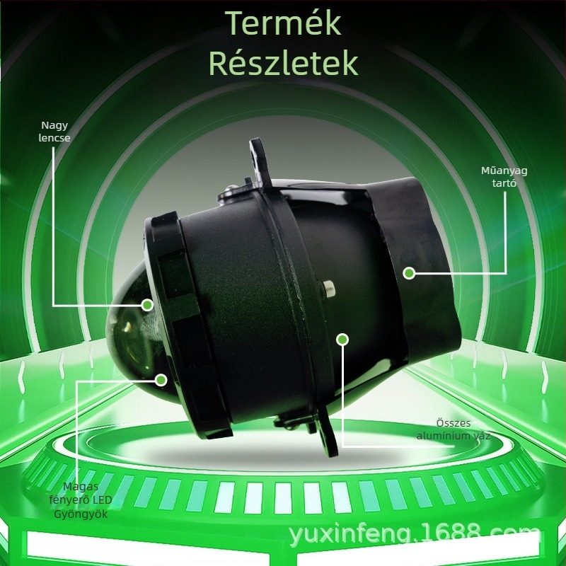 Köd lámpa lencse T3f - 45W, 12-24V, IP68, 2200lm