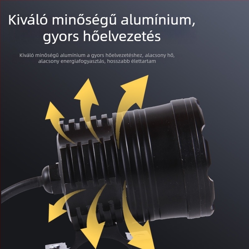 Kilenc LED-es fényszóró motorkerékpárokhoz, autókhoz és elektromos járművekhez