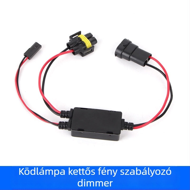 Integrált ködfények magas/alsó fénycsatornákkal, kábelek vágása nélkül történő telepítés, dupla lencsés ködfény, intelligens fényerő-szabályzó