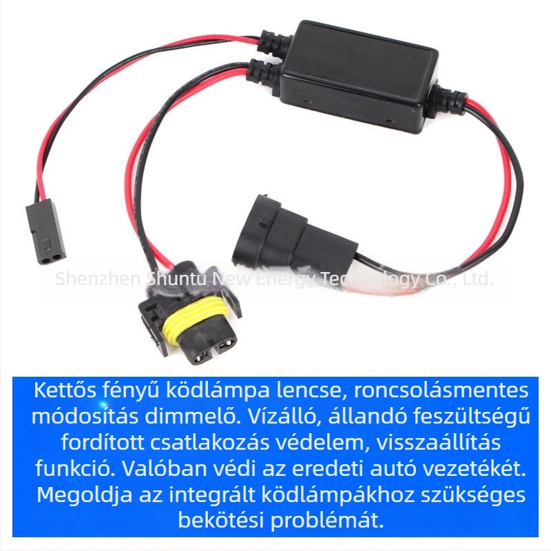 Integrált ködfények magas/alsó fénycsatornákkal, kábelek vágása nélkül történő telepítés, dupla lencsés ködfény, intelligens fényerő-szabályzó