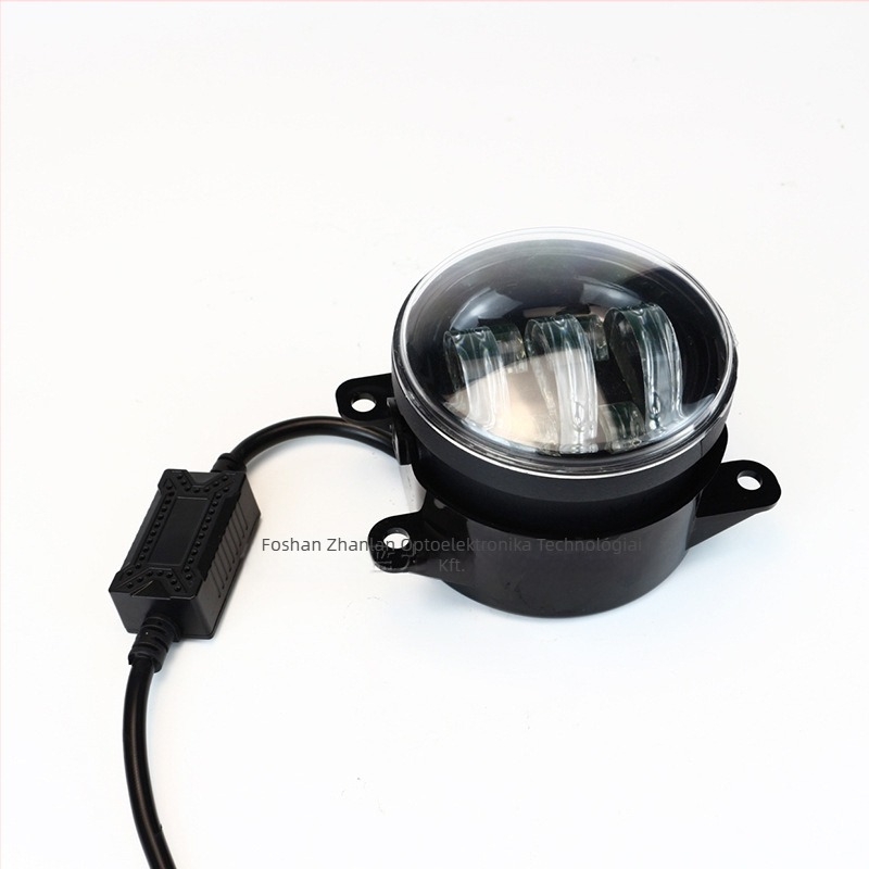 Lada LED ködlámpa hét gyöngyös lencsével és kettős fénnyel, IP67, 18W, 9-24V
