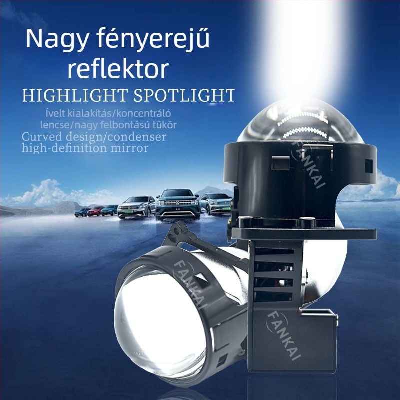3,0 hüvelykes LED fényszóró dupla lencsével, 80W, nagy teljesítmény, autóhoz, integrált távoli és közeli fény