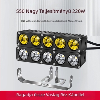 GS4 LED spot a teherautó grilleshez – 220W, 12-60V, alumíniumötvözet, vízálló