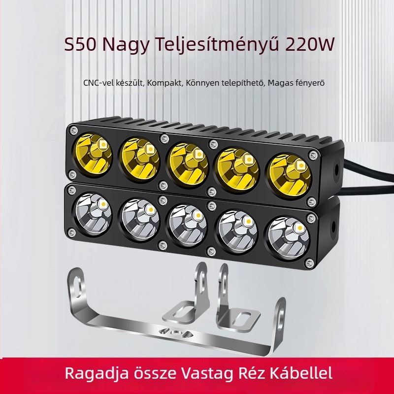 GS4 LED spot a teherautó grilleshez – 220W, 12-60V, alumíniumötvözet, vízálló