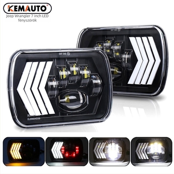 LED fényszóró Jeep Wranglerhez – 4-nyíl dizájn, 75W, 12V, IP68, 6500LM, modell MMR_7DZ