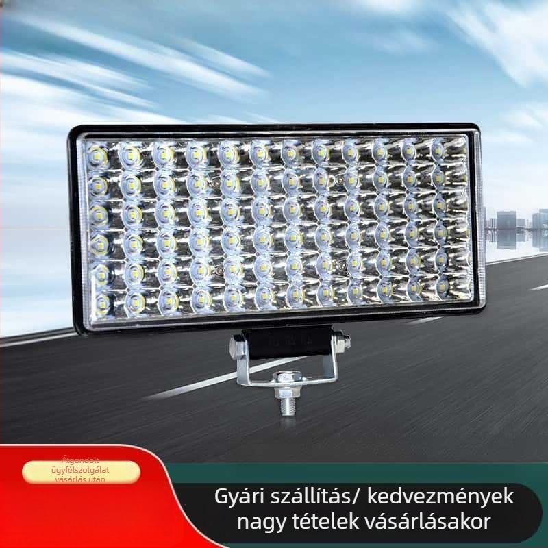 Cree LED Multi-bead reflektor teherautók, triciklisek és motorkerékpárok számára — 216W, 12–24V, öntött alumínium ház