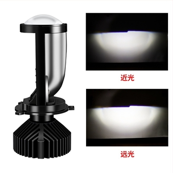 LED H4 motorkerékpár fényszóró bifokális (fisheye) lencsével, 9-36V, 6000 lm, élettartam ≥30000 óra