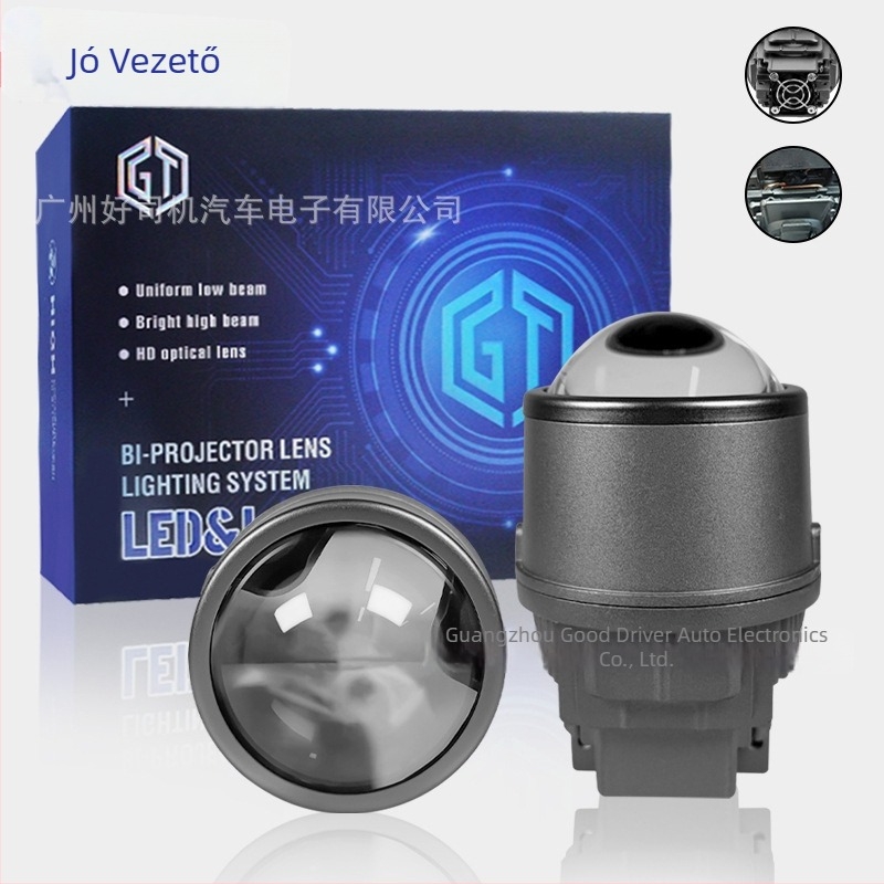 3 hüvelykes P90 LED kettős kupakkal, bifokális lencsével, háromszínű ködfény lencséje, mono LED ködfény, 65W lézeres ködfény, univerzális