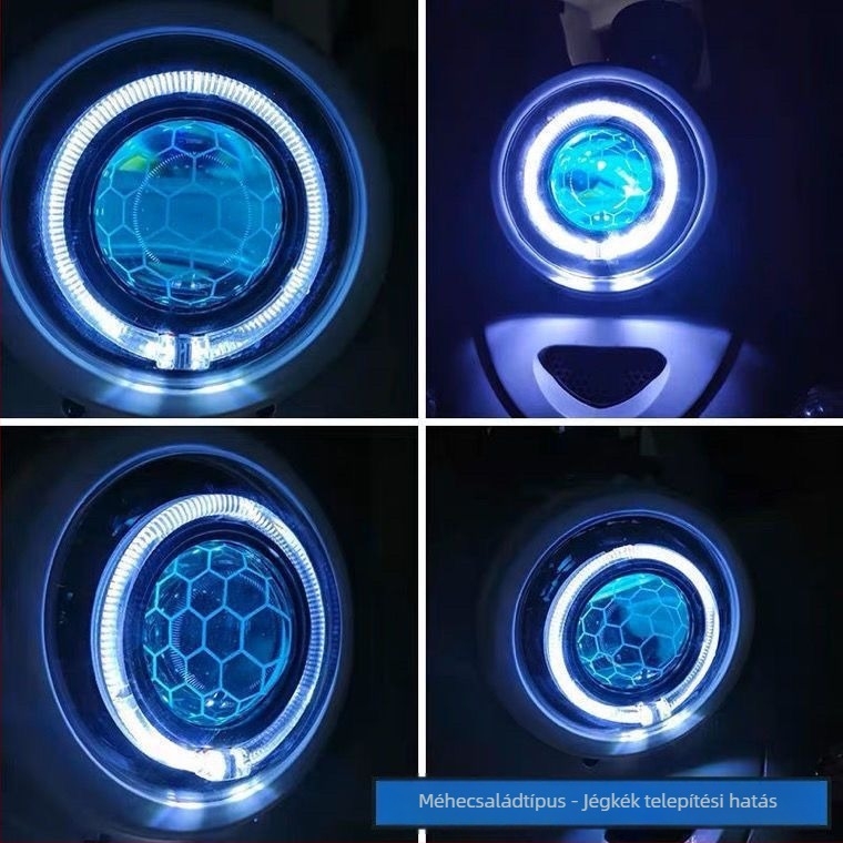 App-vezérelt 85W-os lézers LED fényszóró, lencsével, PC ház, 24V