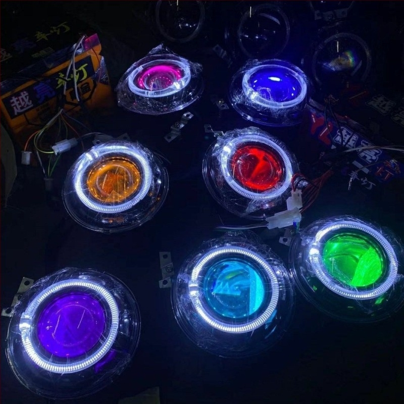 App-vezérelt 85W-os lézers LED fényszóró, lencsével, PC ház, 24V