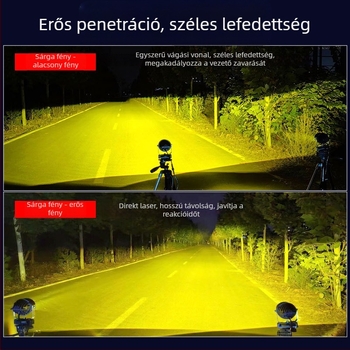 Xinluoer kettős fókuszú lézerfény – autó lámpa lencsével, 60W, 12V, alumínium ház, általános célú