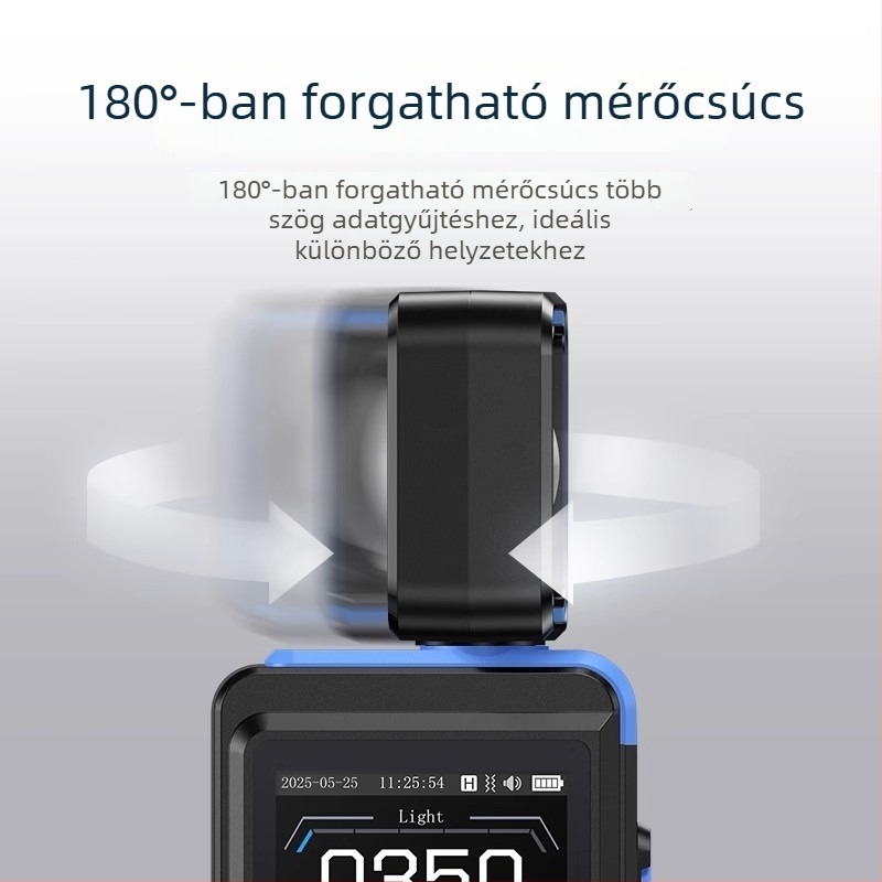 Fnirsi FPM-02 luxmérő: nagy pontosságú fényerőmérő, professzionális teljes spektrumú mérőeszköz