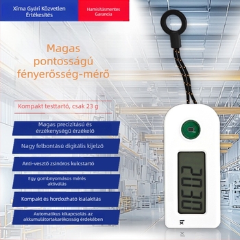 AS803A Magas pontosságú fénymérő – Luxmérő, fényáram és fényintenzitás mérése, otthoni használatra