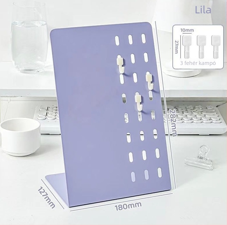 Asztali mágneses ív alakú jegyzet tábla – vasból, egyszerű és modern stílusú, más megmunkálás; diplomaosztóra ideális ajándék kollégáknak, barátoknak és évfolyamtársaknak.