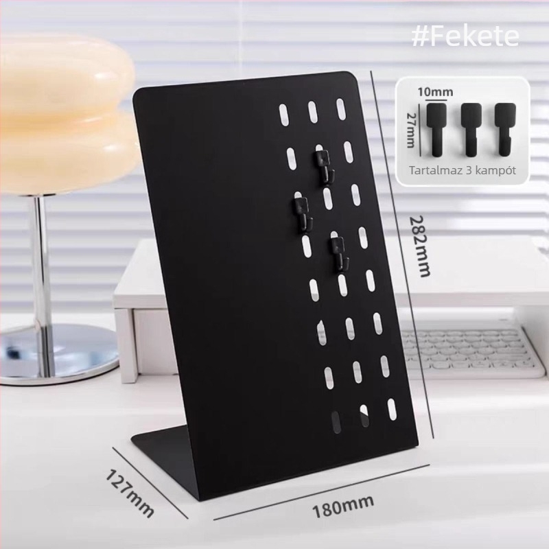 Asztali mágneses ív alakú jegyzet tábla – vasból, egyszerű és modern stílusú, más megmunkálás; diplomaosztóra ideális ajándék kollégáknak, barátoknak és évfolyamtársaknak.