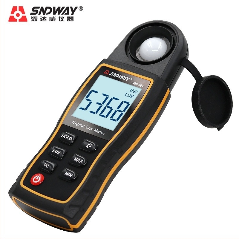 Deepway SW582 kézben tartható digitális luxmérő — magas precizitású fénymérés, 4,5V tápegység