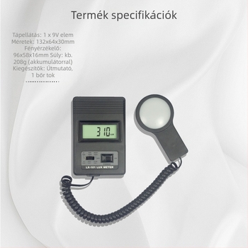 Lantai Lx-101 digitális luxmérő, szétválasztott kivitel, kijelzővel